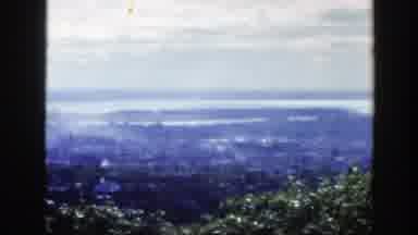 Montreal Canada (1950): View Of Sea And Green Trees On A Cloudy Day