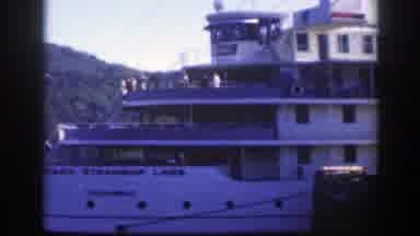 Montreal Canada (1950): People Lounging And Walking On A White Cruise Ship With