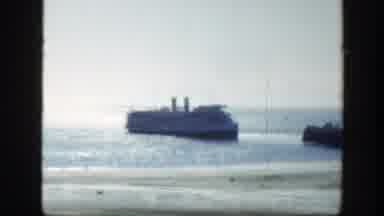 Montreal Canada (1950): A Cruise Boat If Front Of A Pier Near The Coast
