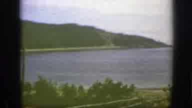 Montreal Canada (1950): View Of The Sea With Mountains Around With Lots Of