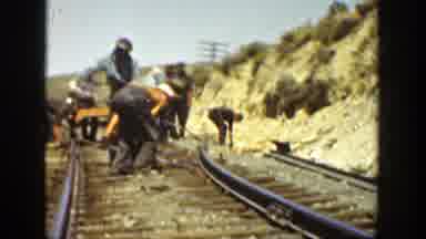 California (1936): Groups Of Workers Maintaining Railroad Tracks