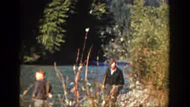 California (1936): Fishing On The River And Enjoying The Spoils