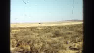 California (1936): Man Wearing Black Jacket Walks In Brown Field With Rifle On A