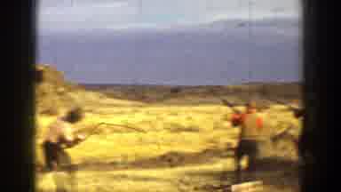 California (1936): This Clip Shows Men Shooting A Clay Pigeon Hats Flying In