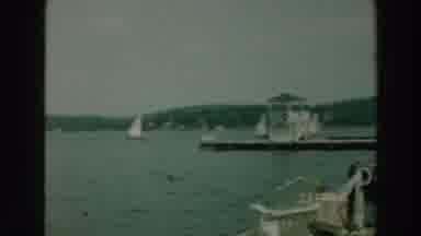 Lake Winnebago Wisconsin (1964): Standing On The Boat Dock Video Taping Two