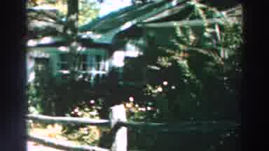 Lake Winnebago Wisconsin (1964): Yellow House Behind Fence And Foliage