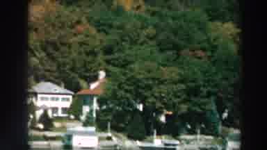 Lake Winnebago Wisconsin (1964): Several White Houses On The Shore Of A Lake
