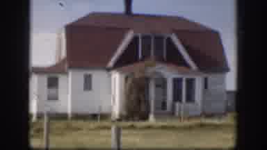 Kansas (1958): View Of Red And White House With Black And White Giggler Home Great