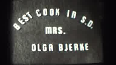 Kansas (1958): Best Cook In San Diego Olga Bjerknes Happy Female Wearing Head