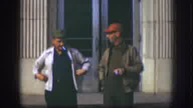 Kansas (1958): Two Guys Came Out From Work Where They Are Enjoying The Small Break