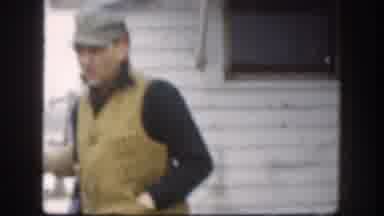 Kansas (1958): Hunters Calling Their Colleagues Inside The House To Go Hunting In