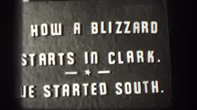 Kansas-1958: How A Blizzard Starts In Clark. We Started South.