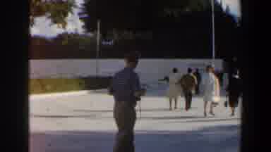 Israel (1960): A Shrine Situated On Public Wall Is Viewed By Passers By