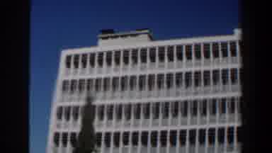 Israel (1960): Bottom View Of A Huge White Building With Many Windows