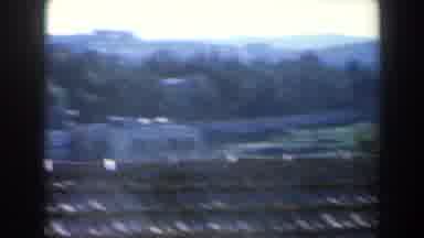 Israel (1960): View Of Tan Shingled Roof Top And Tan Tower On A Sunny Day