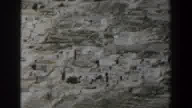 Israel (1960): Mountain Shot From The Bottom Up Ending With A Large White Building