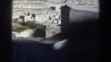 Israel (1960): View Of Several Houses Uphill And On Top Of A Hill