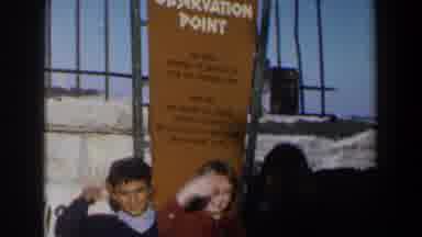 Israel (1960): Children Waving At Camera With Sign And Background Wall