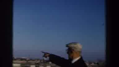 Israel (1960): Elderly Man From A Mountain Points His Finger Towards Some