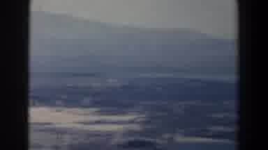 Israel (1960): View Of Mountains Tan Fields And Buildings On A Clear Day