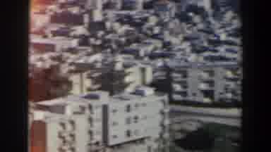 Israel (1960): View Of Grey Buildings Farmland And Sea On A Sunny Day