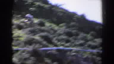 Israel (1960): Working Mountains Grassy Sky Daytime Bushes Woman Outdoors Free