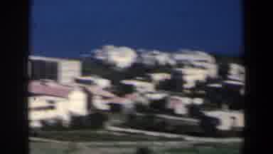 Israel (1960): Panoramic View Of Football Field Surrounded By Trees And Houses
