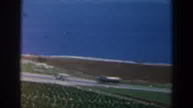 Israel (1960): View Of Blue Ocean And Green Farm On A Sunny Day