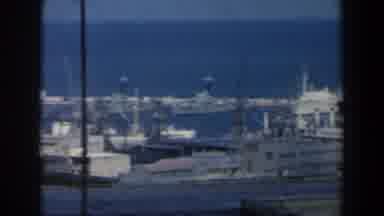 Israel (1960): View Of White Objects And Blue Sea On A Sunny Day