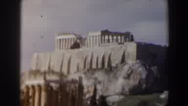 Israel (1960): View Of White Structure On White Rocky Ledge On A Sunny Day