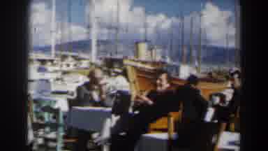 Israel (1960): Couple Having Fun At The Port And Getting Something To Eat To Keep