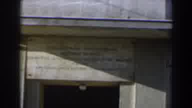 Israel (1960): A Run Down Looking Building With Unidentifiable Words At The Top