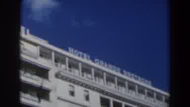 Israel (1960): Footage Of An Old Grand Hotel That Is Big And White