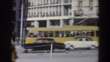 Israel (1960): People Walking In The City Cars And Commercial Building Background