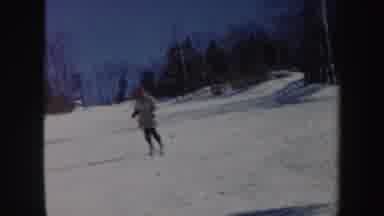 Vermont (1962): Skier Skiing Gracefully Atop Freshly Fallen Snow Covered Mountain