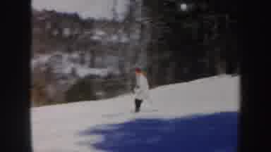 Vermont (1962): Some People Practicing Skiing In A Park Surrounded By Snow