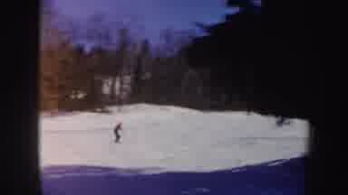 Vermont (1962): Young Adult Men Skis Alone