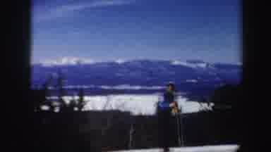 Vermont (1962): Gorgeous Winter View Of A Lake And Snowy Mountains With Lots Of