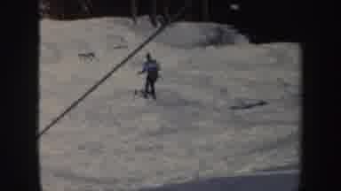 Vermont (1962): Man Doing Ski Maneuvers Down The Mountain In A Park