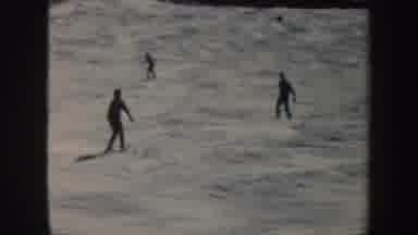Vermont (1962): Woman Skis Down A Hill Graciously While Other Ski Behind Her