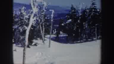 Vermont (1962): Ski Lift In Snow-Covered Ski Resort And Person Skiing
