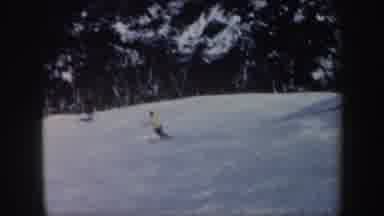 Vermont (1962): A Guy With White Top Is Skiing And Then Showing The Red The Cable