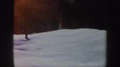 Vermont (1962): Man Alone Training Skiing In An Empty Park In Winter