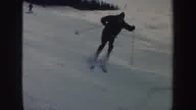 Vermont (1962): Some People Are Skiing Down A Mountain Slope In Winter