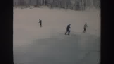 Vermont (1962): Group Of Skiers Enjoying A Ride Down A Slope