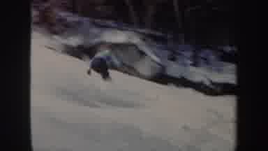Vermont (1962): Man Skiing Down A Steep And Snowy Ski Slope With Poles