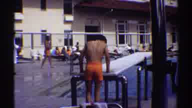 Colorado (1969): A Lot Of People Enjoying Swimming And Diving At A Community Pool