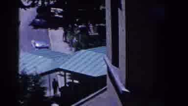 French Lick Indiana-1958: View Of Large Brown Building And Green Tree On A