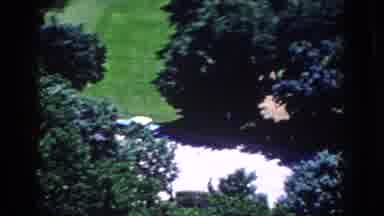 French Lick Indiana (1958): Farm Area With Large House And Lots Of Trees Around