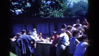 French Lick Indiana (1958): Woman Wearing Brown Swimwear Stands In Above Ground